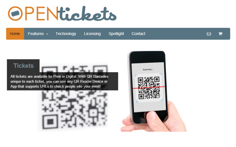 Screenshot of OpenTickets.com, top Ticketing Platform plugin built on WordPress and WooCommerce!